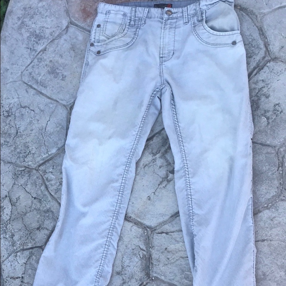 Gray 32/30 G by Guess Designer Corduroys